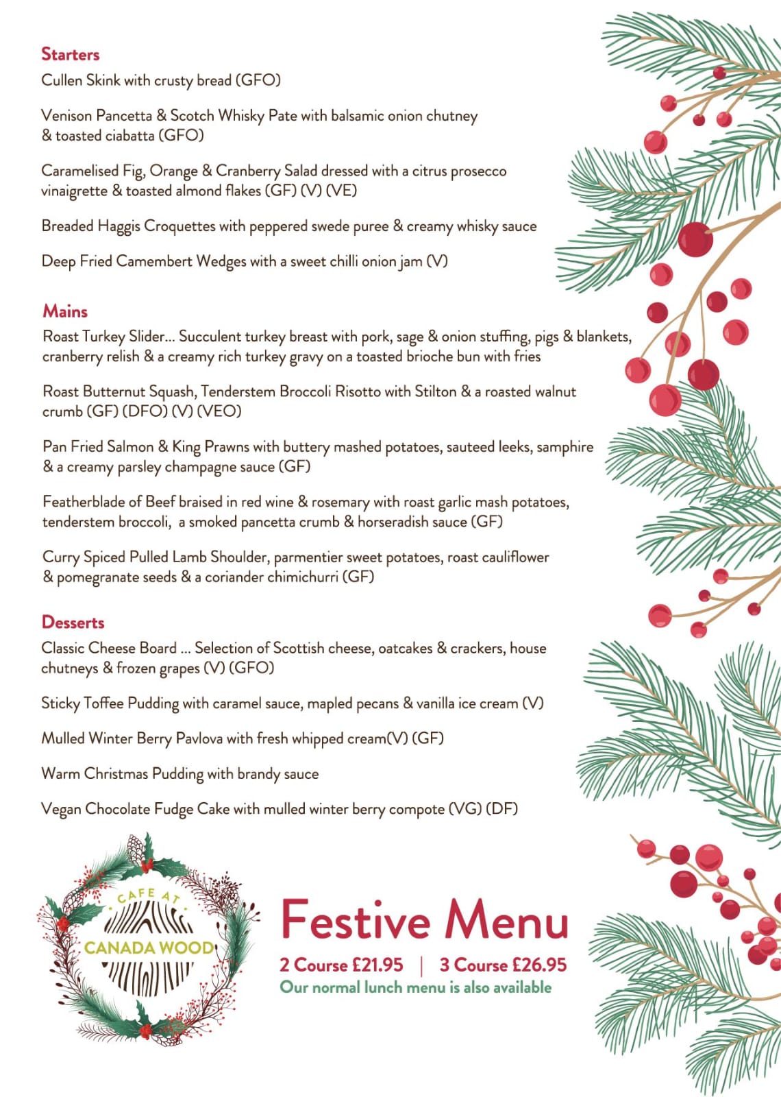 Christmas Menu
